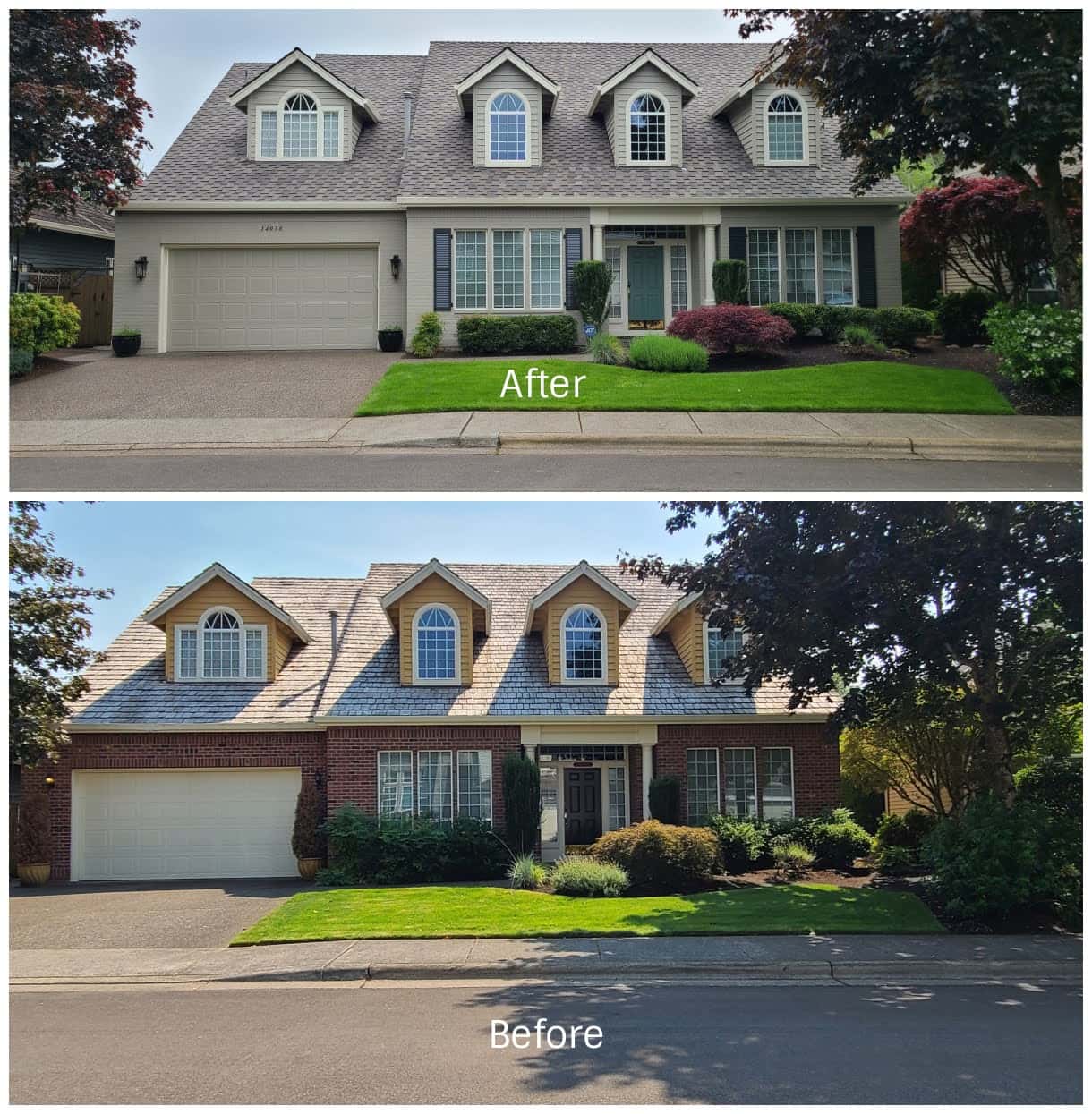 Photo of Beautiful exterior brick and siding paint in Beaverton in Portland, Oregon