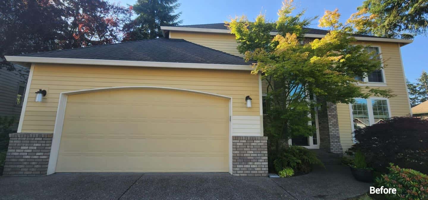 Pearl Painters transformed a Portland home with an exterior paint job, enhancing its charm and appeal. This beautiful residence now boasts a garage and flourishing bushes that add a touch of nature to the property