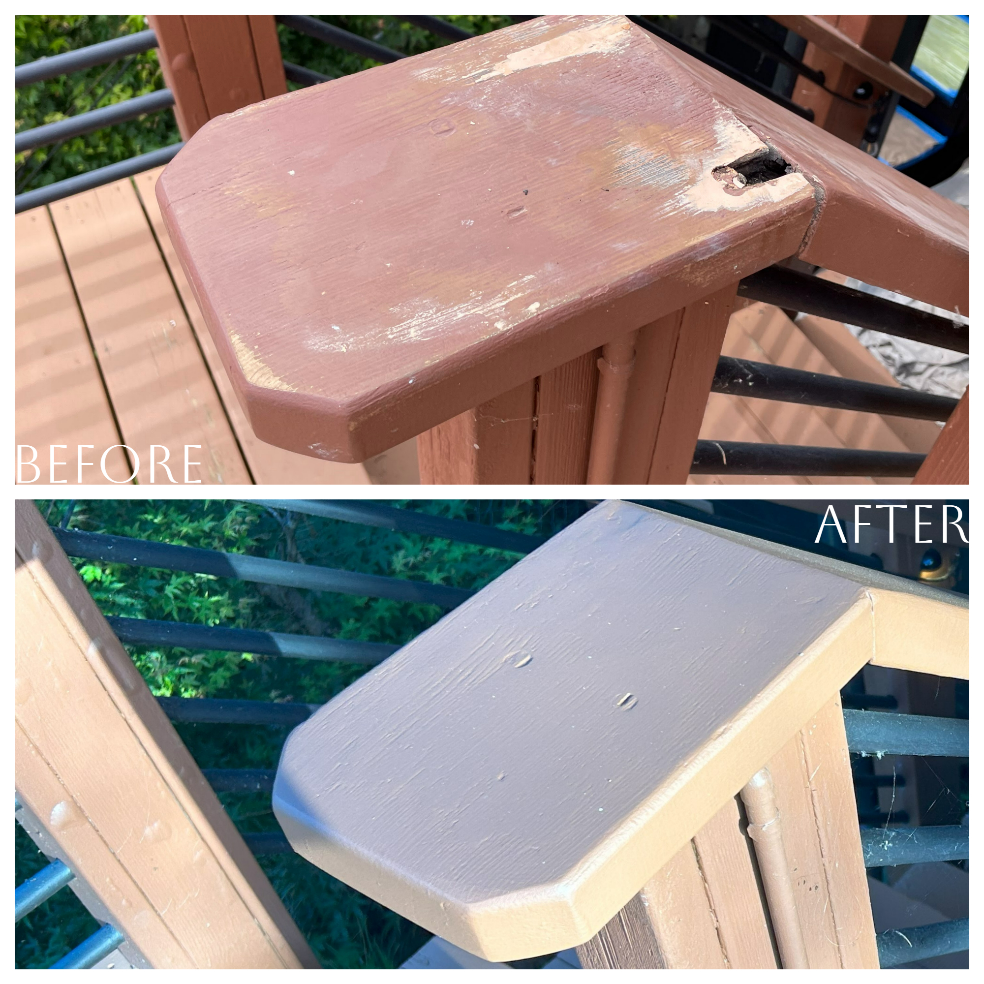 Get your wooden deck looking holiday-ready with stunning before and after pictures of a deck makeover.