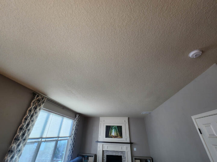 Ceiling repair and paint in Tigard - after photo, thoroughly painted by Pearl Paintes