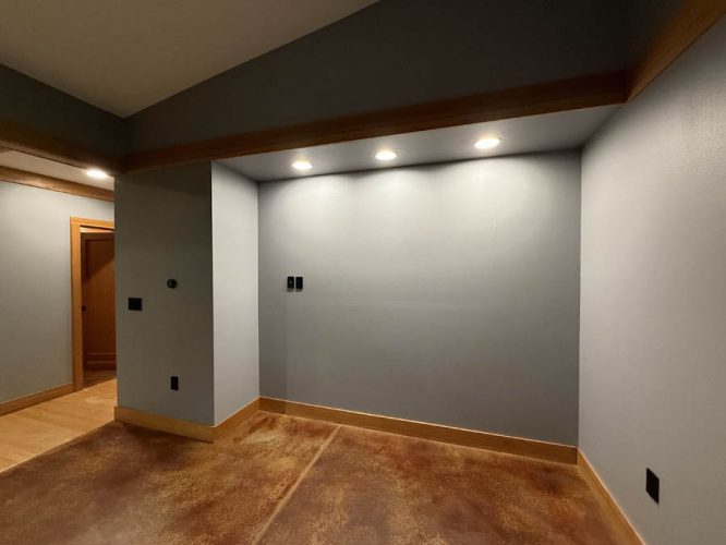 Interior walls inside Portland home after being patched and painted by Pearl Painters