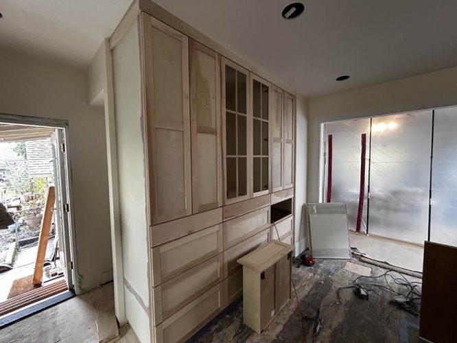 unfinished kitchen cabinets