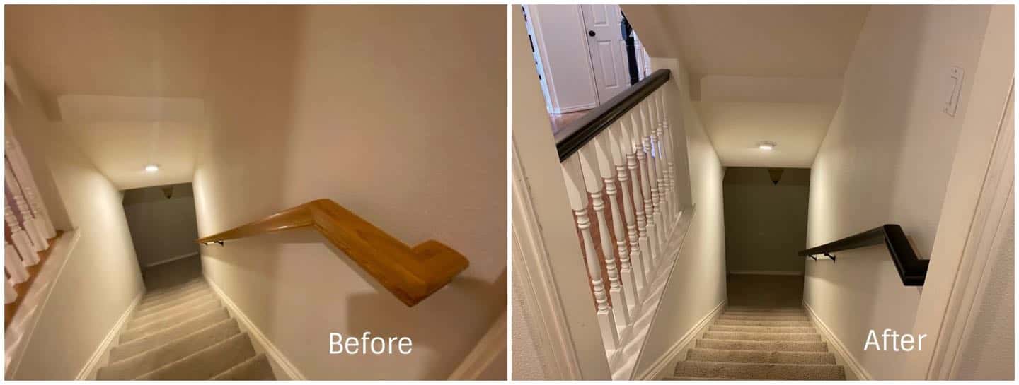 Photo of This Beaverton interior painting project changed the whole look for this staircase and the homes front entrance. in Portland, Oregon