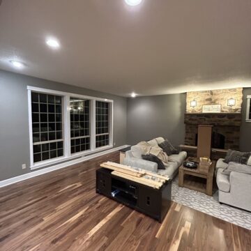 Interior of great room in Portland area painted by Pearl Painters