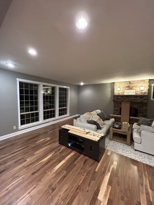 Interior of great room in Portland area painted by Pearl Painters